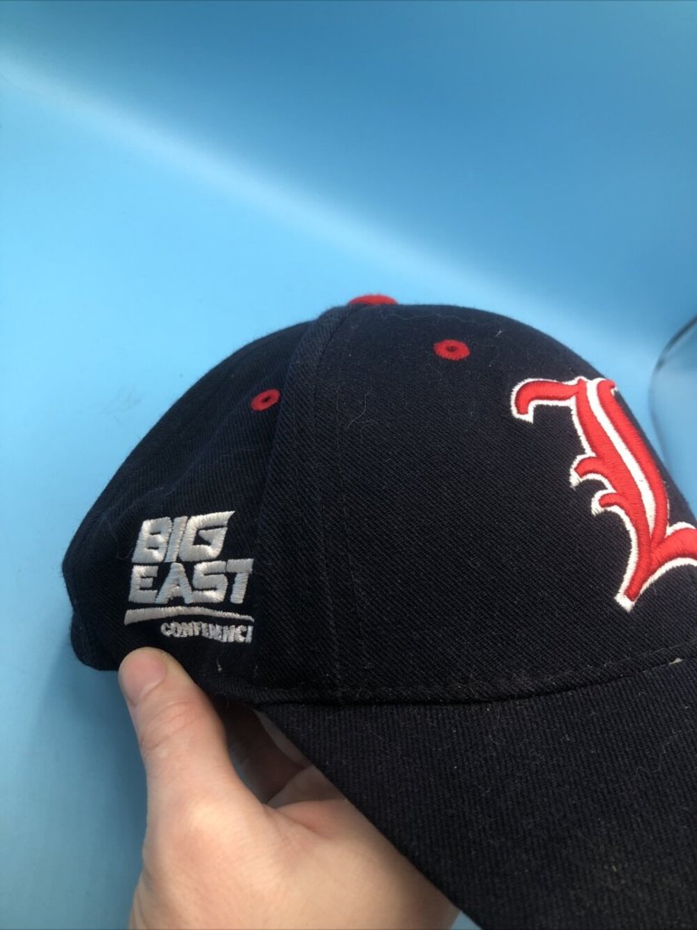 UofL Louisville Cardinals Adjustable Black Hat Cap BIG EAST Basketball